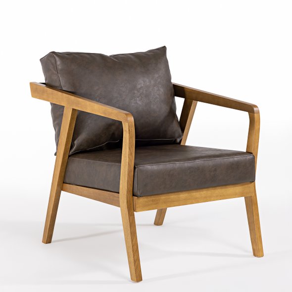 01 poltrona barcelona madeira macica assento e encosto estofado