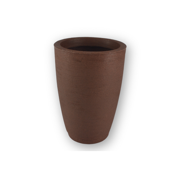 02 vaso coluna redondo texturizado marrom vaso coluna redondo texturizado marrom
