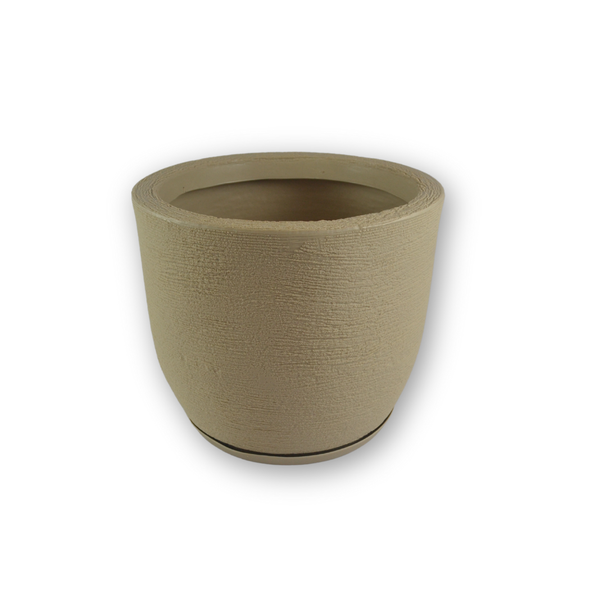 01 vaso coluna redondo texturizado creme vaso coluna redondo texturizado marrom