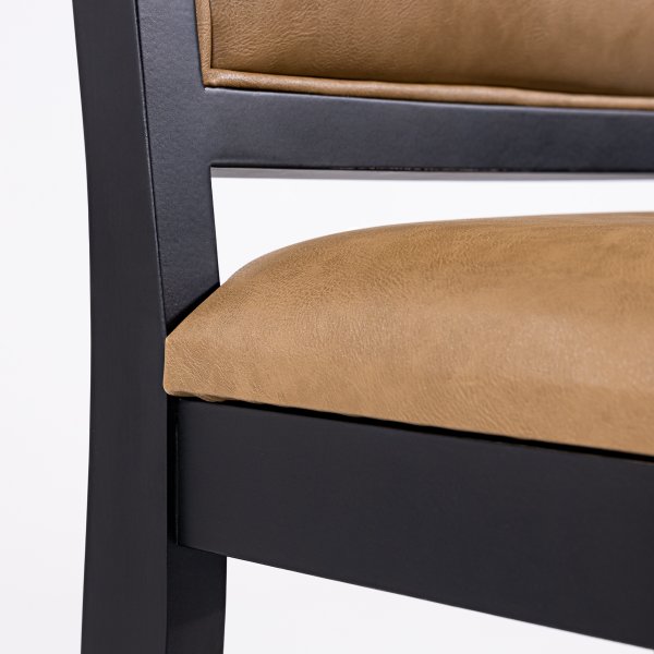 07 banqueta dublin madeira macica couro sintetico kaki