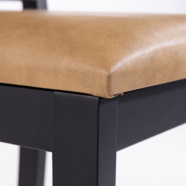 08 banqueta dublin madeira macica couro sintetico kaki