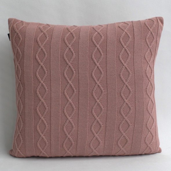 02 almofada trico rosa com enchimento 50x50