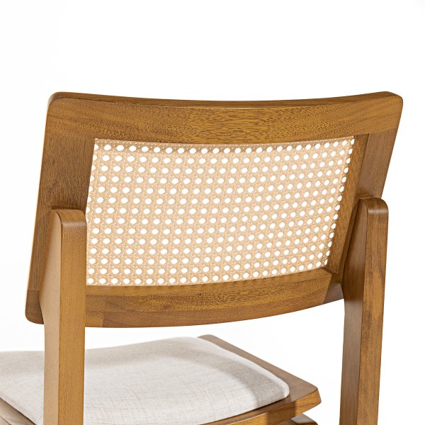 07 banqueta vegas baixa madeira macica com telinha natural sextavada estofada linho palha