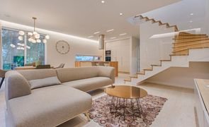 sala de estar de casa moderna