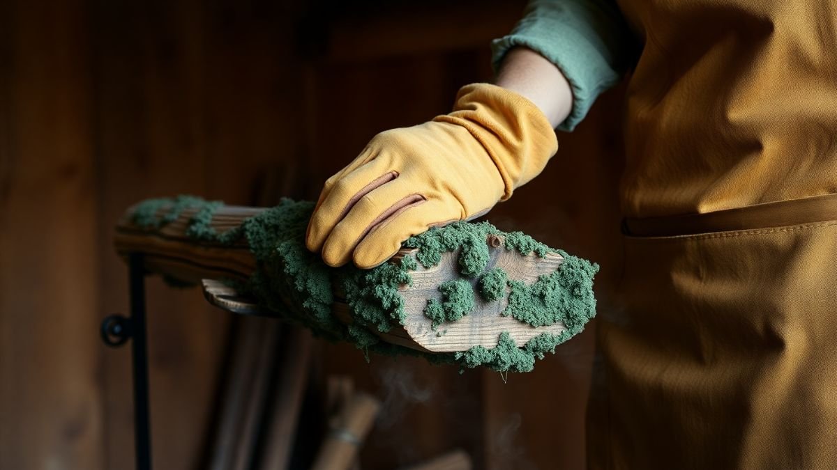 como tirar mofo de madeira