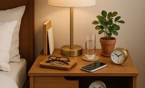 O que colocar na mesa de cabeceira