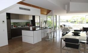 sala de jantar e estar juntas